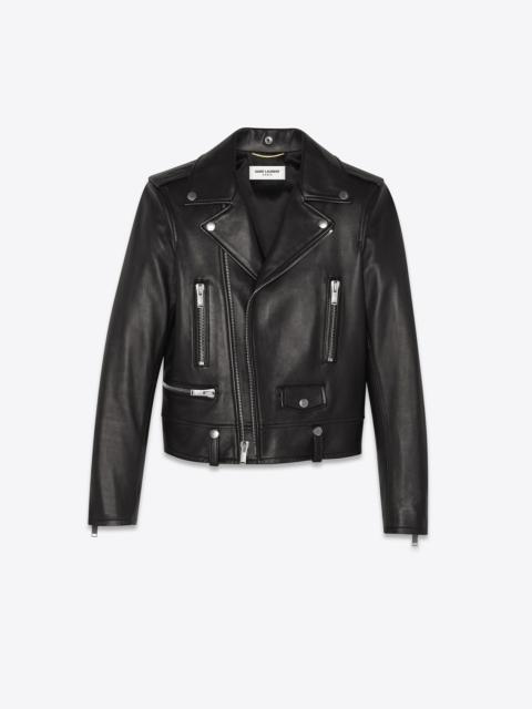 motorcycle jacket in lambskin