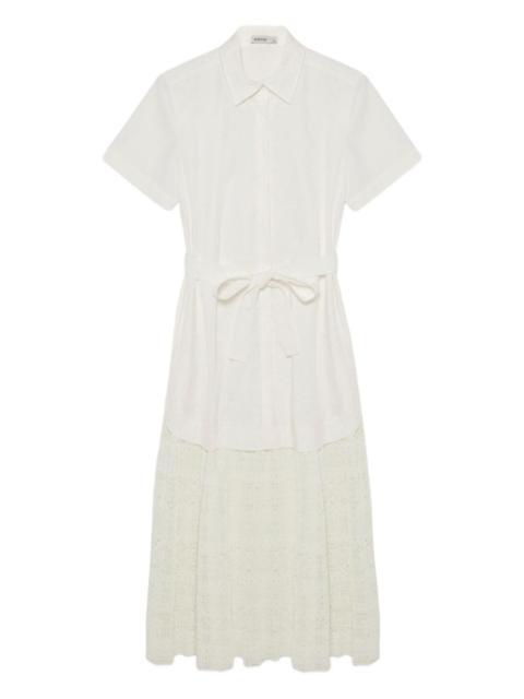 SIMKHAI Jenner belted midi shirt dress