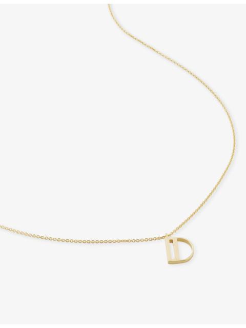 MONICA VINADER Initial D 18ct Gold Vermeil Plated 925 Sterling Silver Necklace