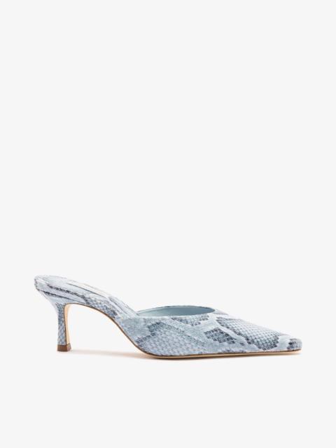 Larroudé Carine Mule Maya Python Leather