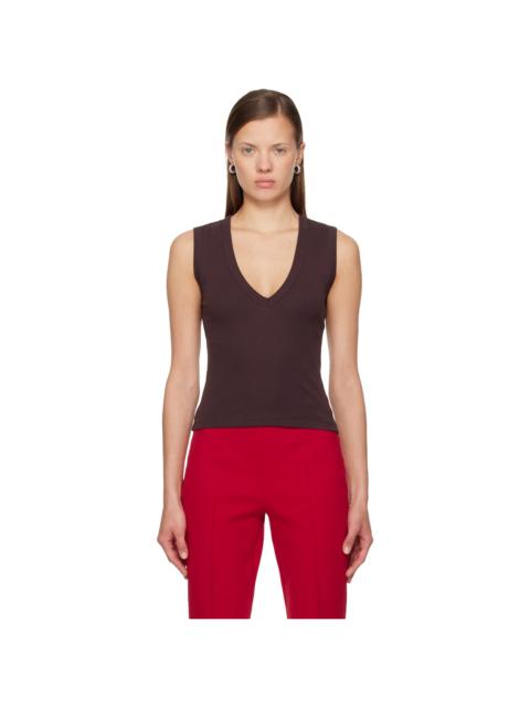 FLORE FLORE Brown Dewi Tank Top