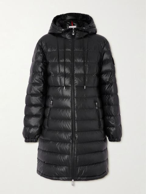 Moncler Amintore quilted shell hooded down parka Black