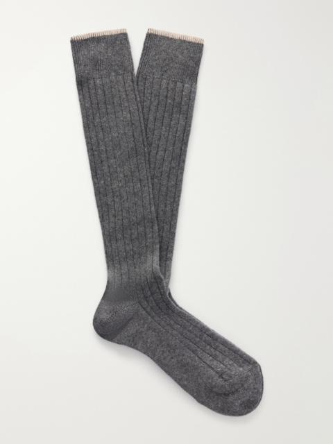 Brunello Cucinelli Ribbed Cashmere Socks