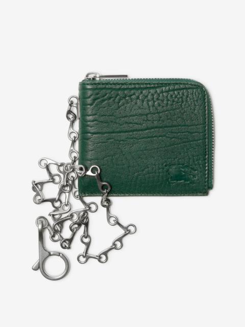 Burberry Leather B Chain Wallet