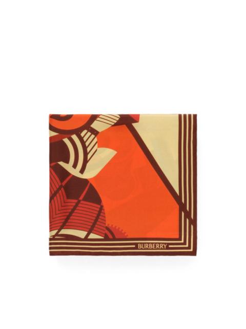 Burberry Knight silk scarf