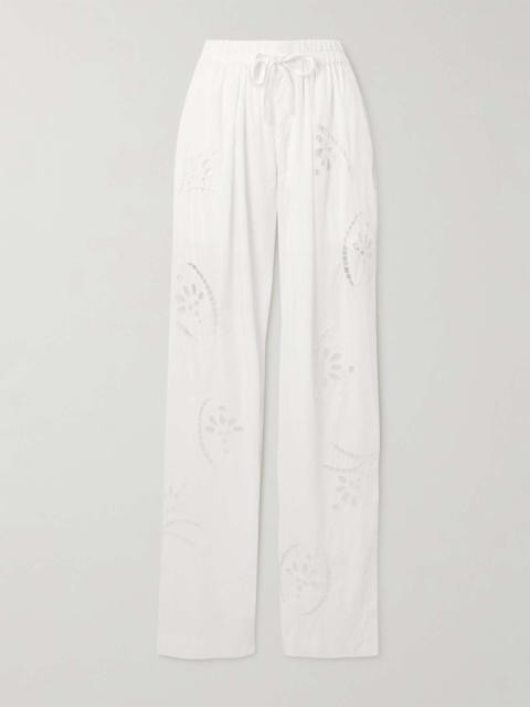 Isabel Marant Hectorina broderie anglaise modal-blend pants