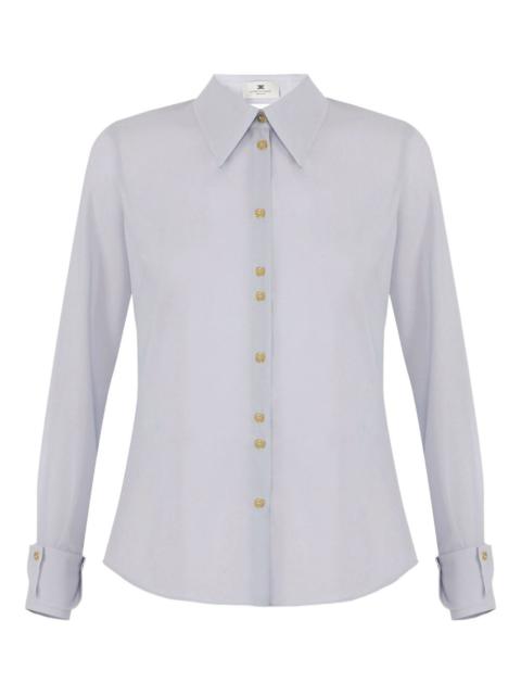ELISABETTA FRANCHI button-front backless shirt