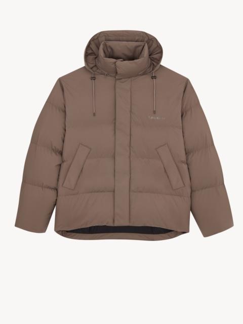 SAINT LAURENT DOWN PUFFER JACKET IN WATER-REPELLENT CANVAS