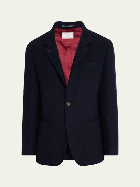 Brunello Cucinelli Men's Cashmere Blazer-Style Coat