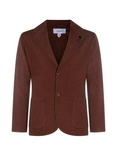 LARDINI herringbone pocket jacket