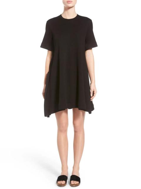 Flared Side Tie Jersey Dress