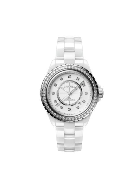 CHANEL J12 Diamond Bezel Watch Caliber 12.1, 38 mm