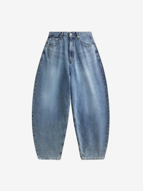 The Frankie Shop Elga Barrel Leg Jeans - Medium Wash