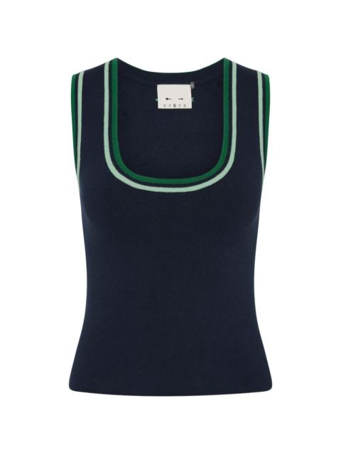 THE UPSIDE Joey striped-trim tank top