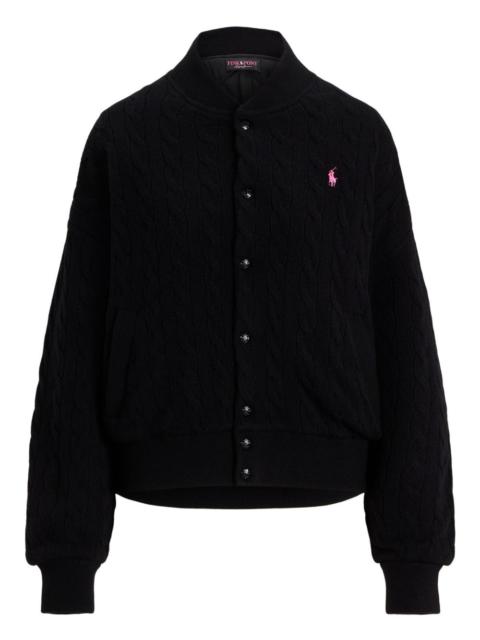Polo Ralph Lauren Pink Pony cable-knit buttoned cardigan