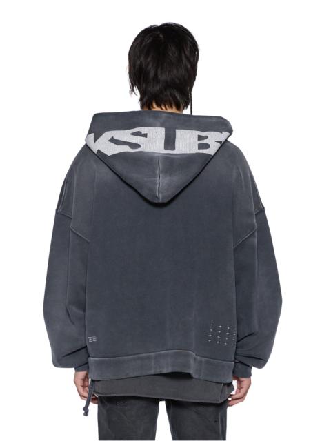 Ksubi ACE EKCESS ZIP THRU HOODIE BLACK FADE