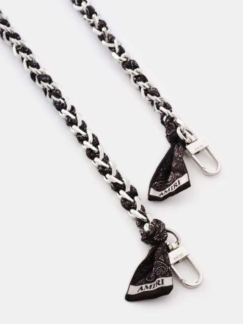 AMIRI WOMEN'S BANDANA SILK CHAIN STRAP