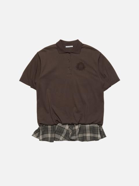 Acne Studios Layered t-shirt dress - Dark brown