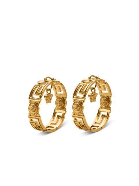 VERSACE Greca Medusa-head hoop earrings