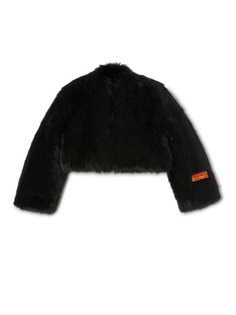 Heron Preston Faux Fur Crop Jacket