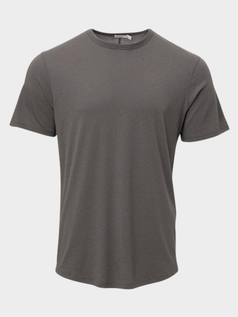 Barefoot Dreams Men's Malibu Collection Cotton Modal Crewneck T-Shirt