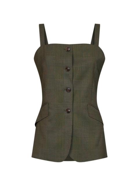 Max Mara Prince of Wales wool vest