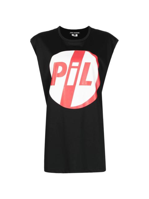 Junya Watanabe graphic-print sleeveless T-shirt