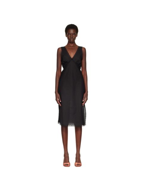 Cou Cou Black 'The Iris Slip' Midi Dress