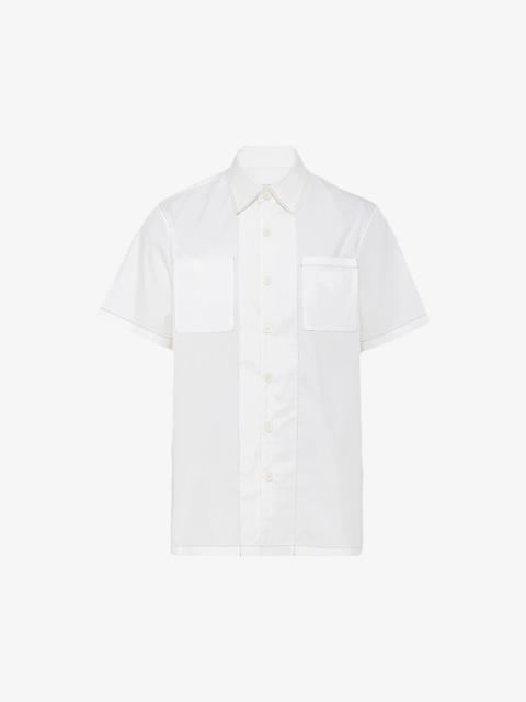 Prada Logo-embellished oversized-fit stretch-cotton shirt