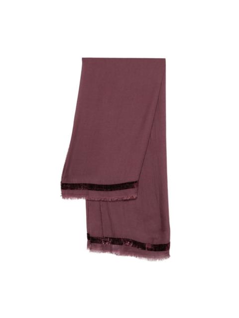 Faliero Sarti fringed-trim scarf