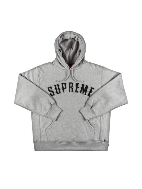 Supreme Pearl Logo Hooded Sweatshirt 'Heather Grey'