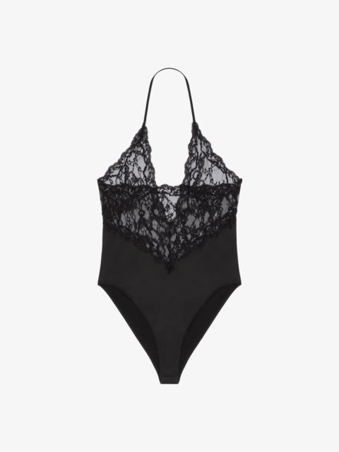 Givenchy BODYSUIT IN CHANDELIER LACE AND JERSEY