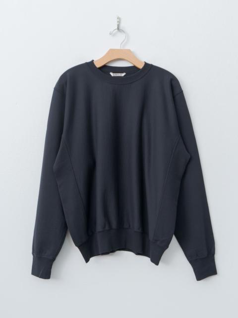 AURALEE Elastic High Gauge Sweat P/O - Ink Black
