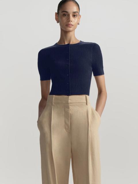 A.L.C. Lottie Fine Cotton Cropped Cardigan