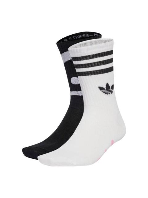 adidas adidas Originals x Andr Saraiva Mid Crew Socks 'Black White' HZ7257