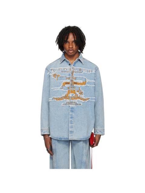 Y/Project Blue 'Paris' Best' Denim Shirt