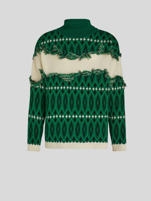 Etro GEOMETRIC PATTERN JACQUARD SWEATER
