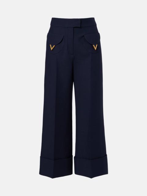 Valentino Crepe Couture VGold wide-leg pants