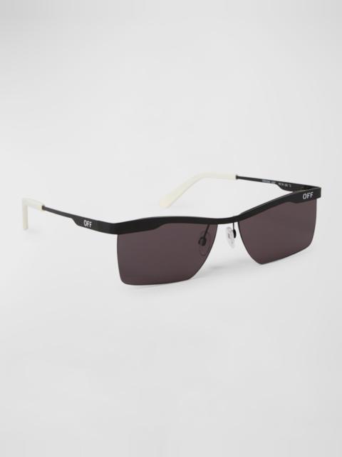 Off-White Men's Rimini Metal Rectangle Sunglasses