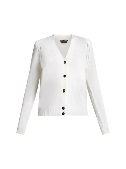 V-neck cashmere cardigan