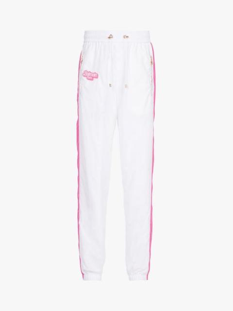 Balmain x Barbie - White and pink nylon sweatpants