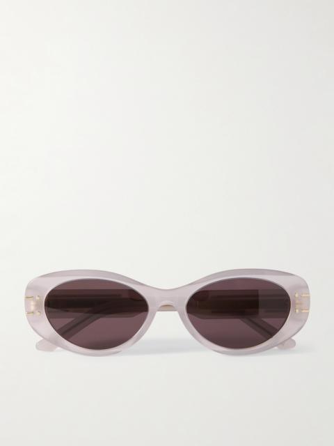 Dior Diorsignature B8u Oval-frame Acetate Sunglasses