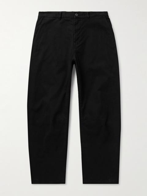 NILI LOTAN Carpenter Straight-Leg Cropped Cotton-Blend Twill Trousers