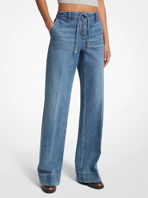 MICHAEL KORS Isla High-Rise Stretch Denim Jeans