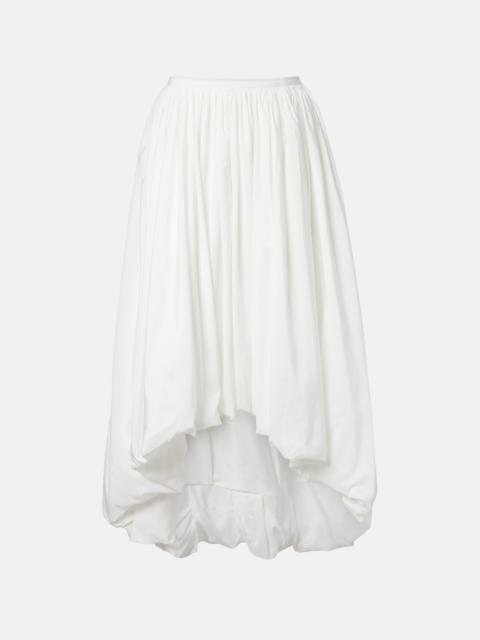 NORMA KAMALI Asymmetric jersey midi skirt