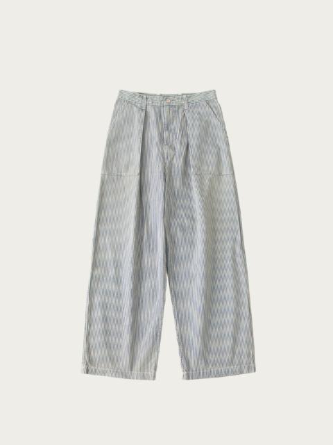 Kapital LIBERTY Hickoree FATIGUE Baggy Pants - Hickoree