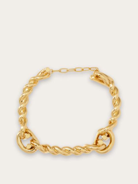 FERRAGAMO Gancini twisted bracelet (L)