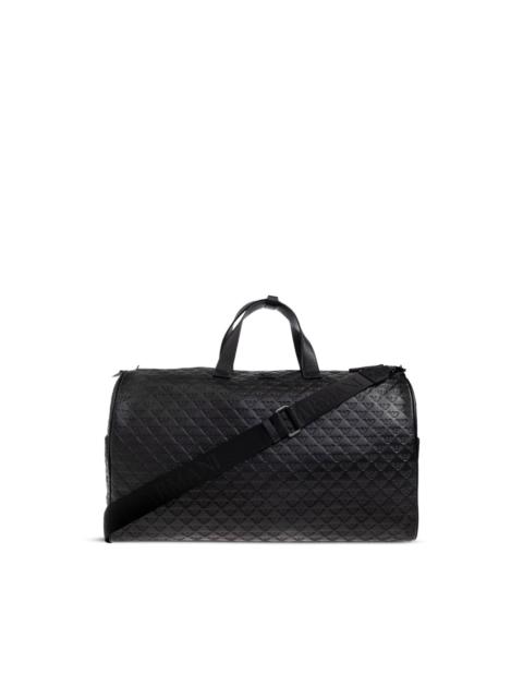 EMPORIO ARMANI embossed-logo leather holdalls