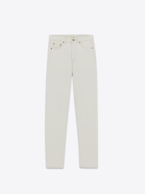 SAINT LAURENT LOW-RISE JEANS IN SICILY BLUE DENIM | REVERSIBLE