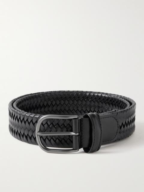 Anderson's 3.5cm Woven Leather Belt